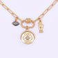 Lunivya Charm – Evil Eye & Moon Zircon Necklace