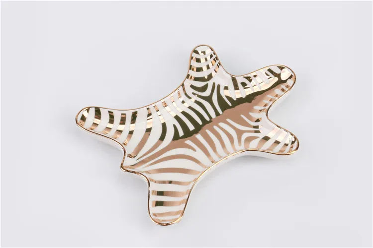 Eloise Safari - Elegant Hand Painted Zebra Jewelry Holder