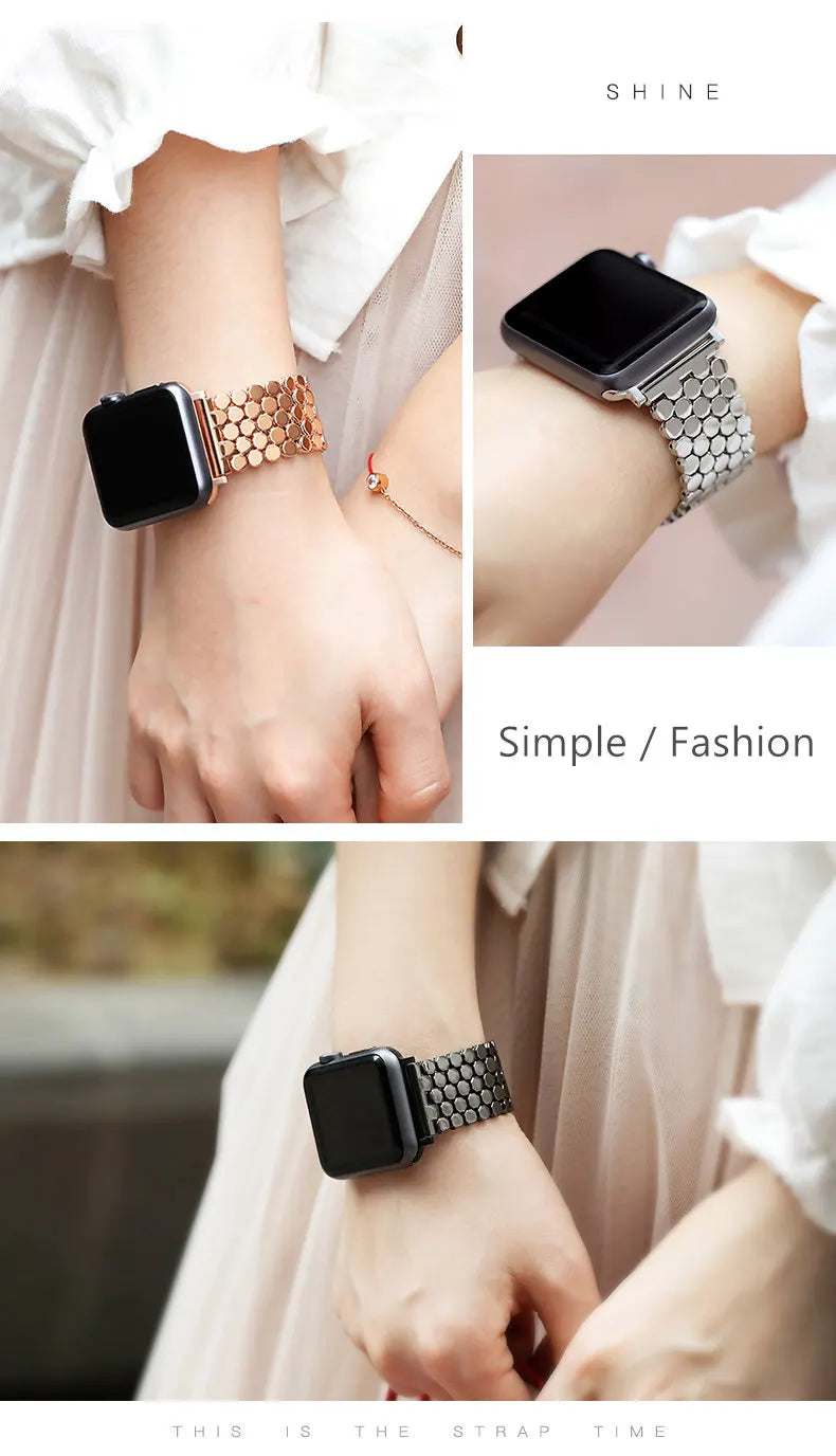 Valentina Link – Gold Plated Apple Watch Strap