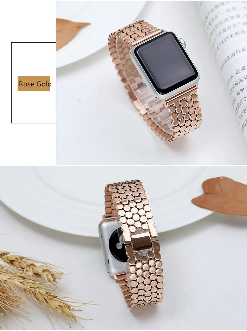 Valentina Link – Gold Plated Apple Watch Strap
