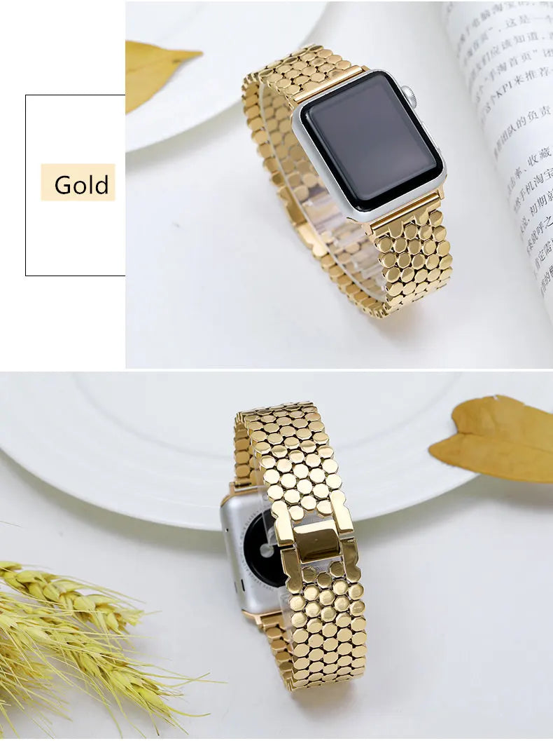 Valentina Link – Gold Plated Apple Watch Strap