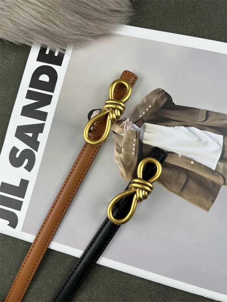 Amara Luxe – Thin Corset-Style Leather Belt