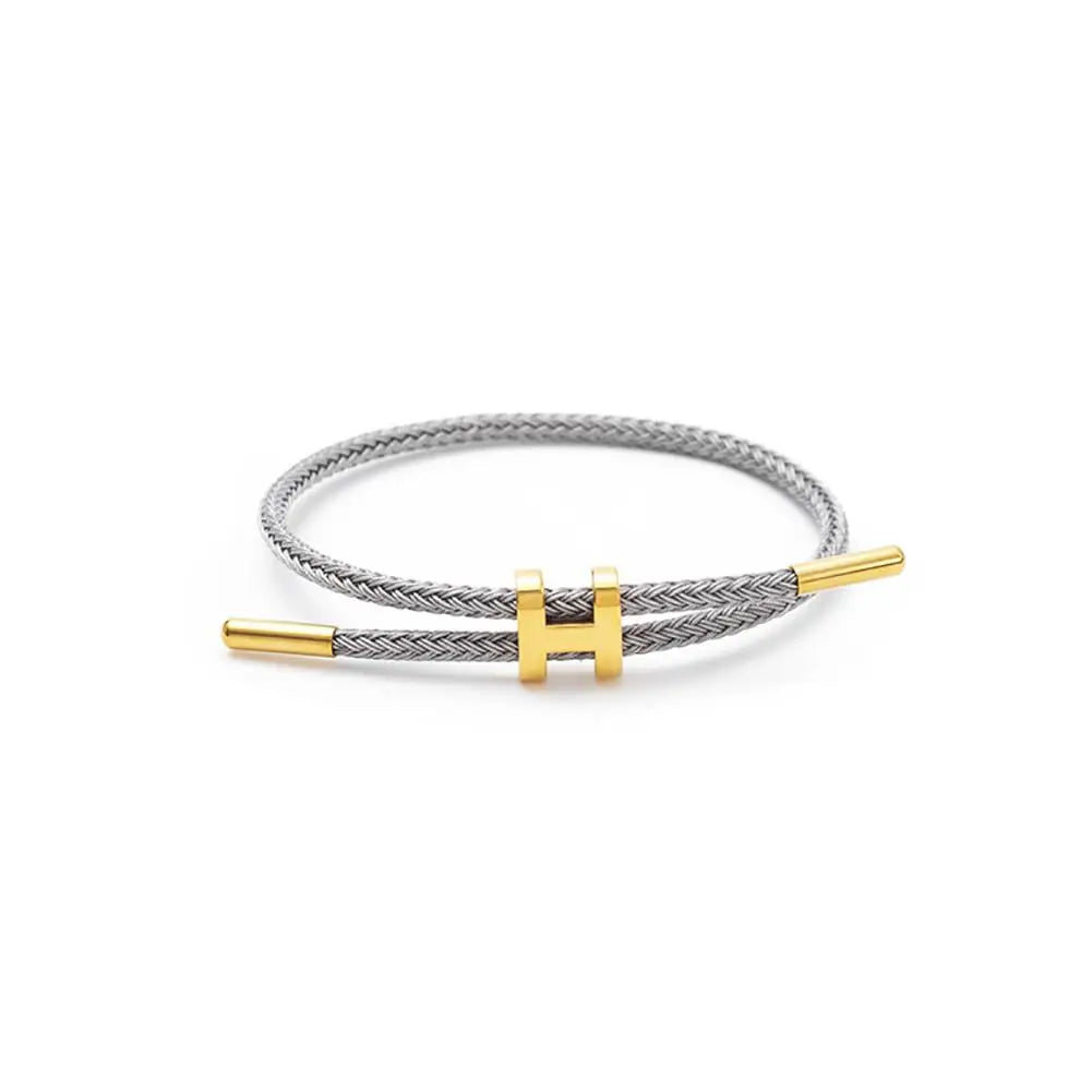 Premium H-Buckle Rope Chain Bracelet
