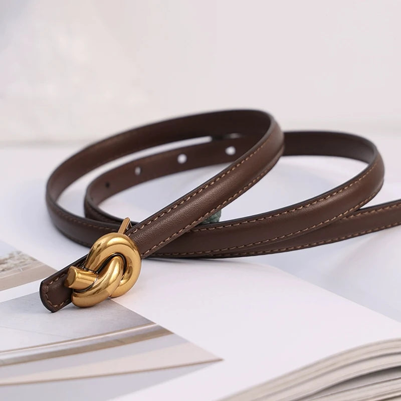 Celestia Knot – Elegant Leather Waist Belt