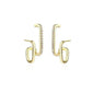 Eloise Charm – Double Row Gold Piercing Earrings