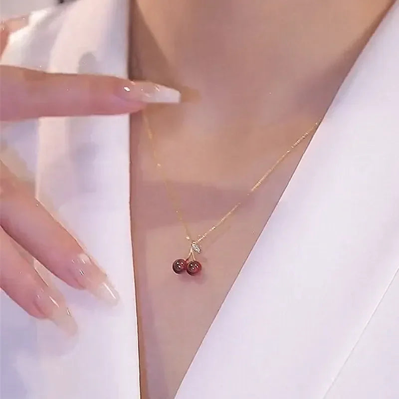 Calista Berry – Cherry Pendant Necklace