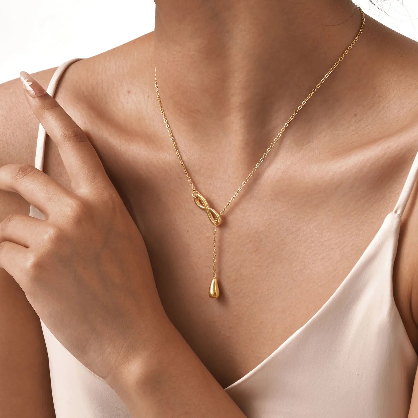 Eterna Drop – Infinite Love Y-Choker Necklaces