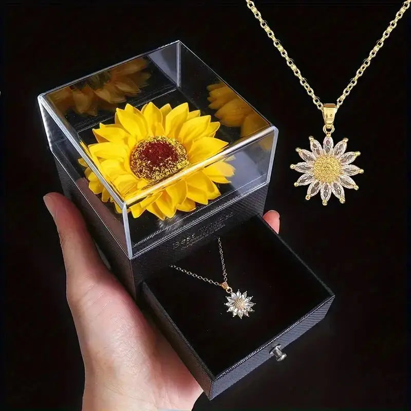 Elegant Sunflower Box for Her