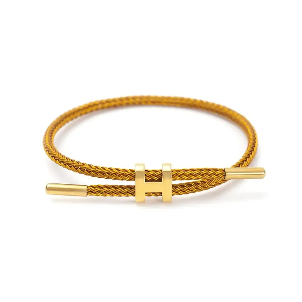 Premium H-Buckle Rope Chain Bracelet
