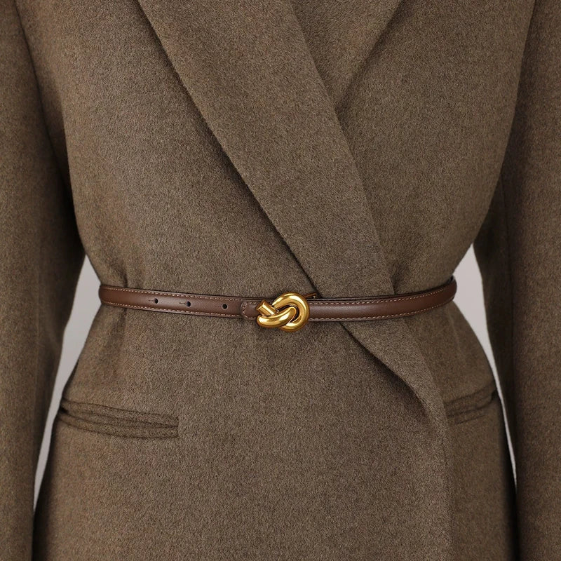 Celestia Knot – Elegant Leather Waist Belt