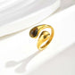 Tigressa Drop – 18K Gold Tiger Eye Statement Ring