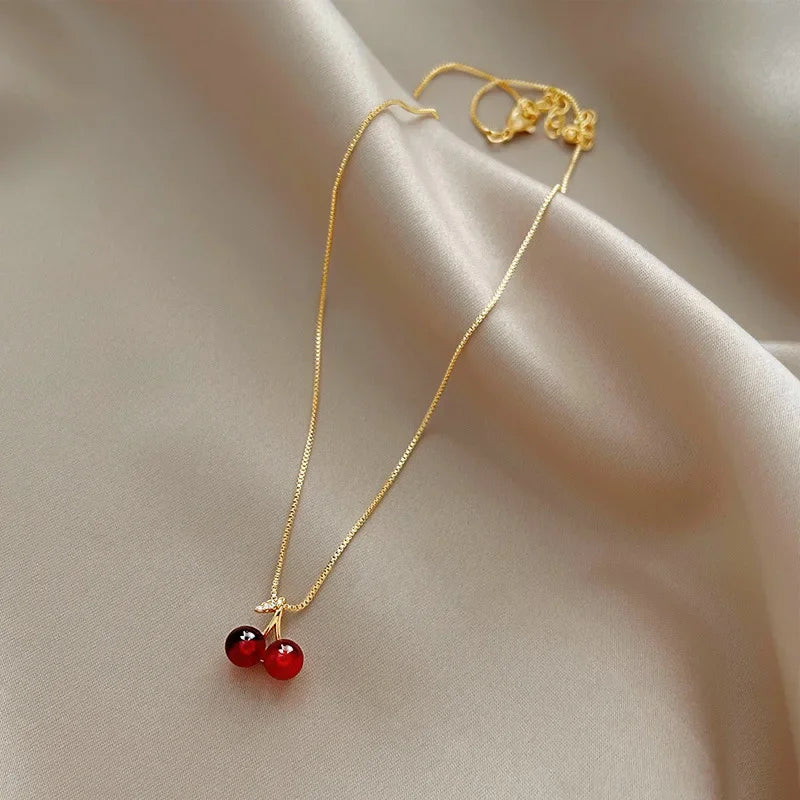 Calista Berry – Cherry Pendant Necklace