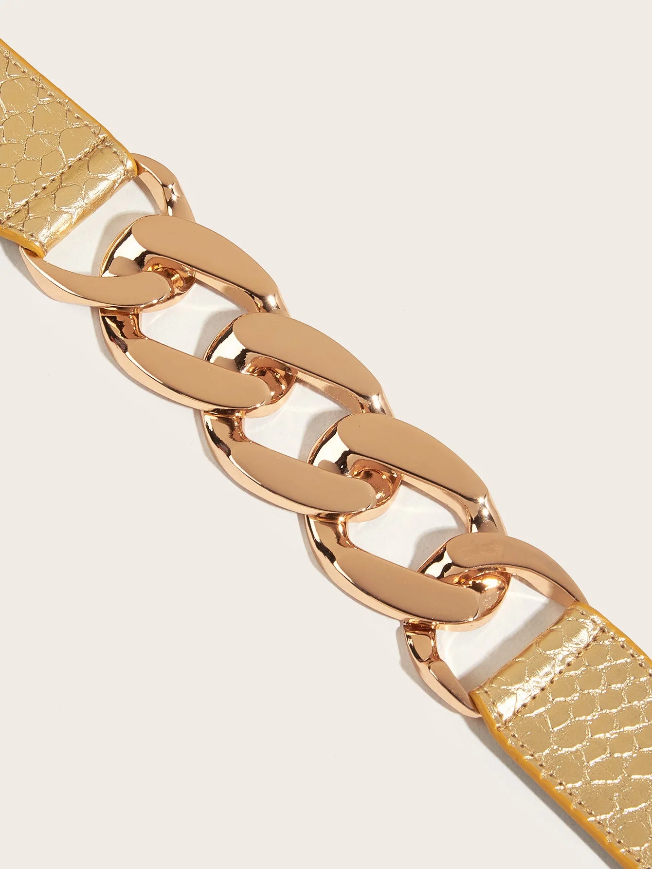 Isolde Radiance – Elastic Gold Chain Waist Belt