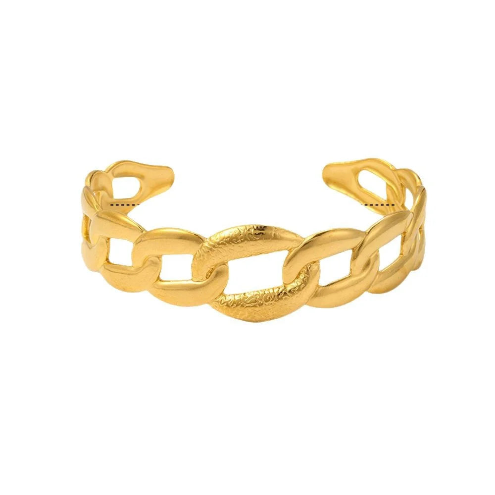 Aurielle Link – Gold Plated Chain Bracelet