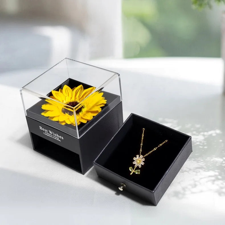 Elegant Sunflower Box for Her
