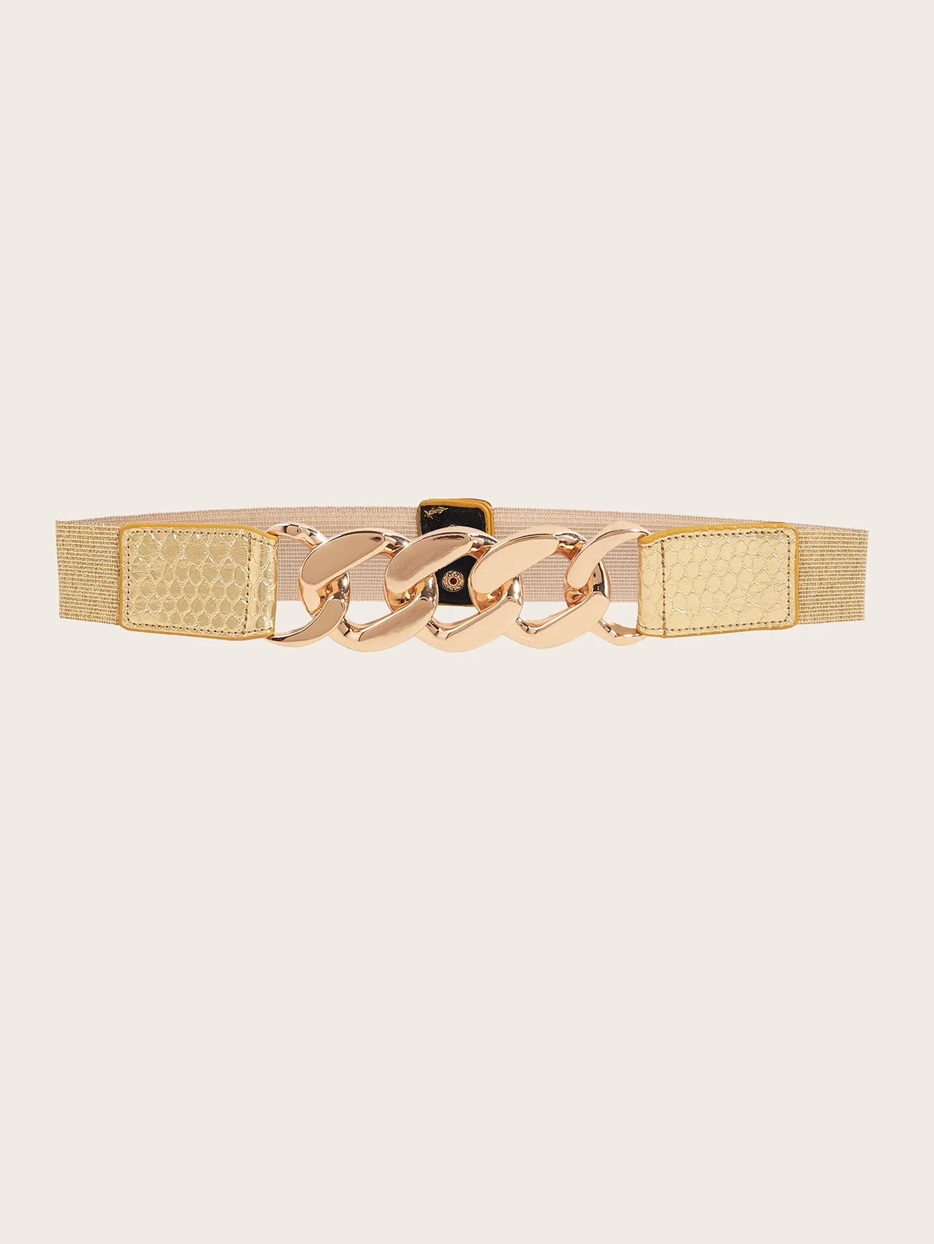Isolde Radiance – Elastic Gold Chain Waist Belt