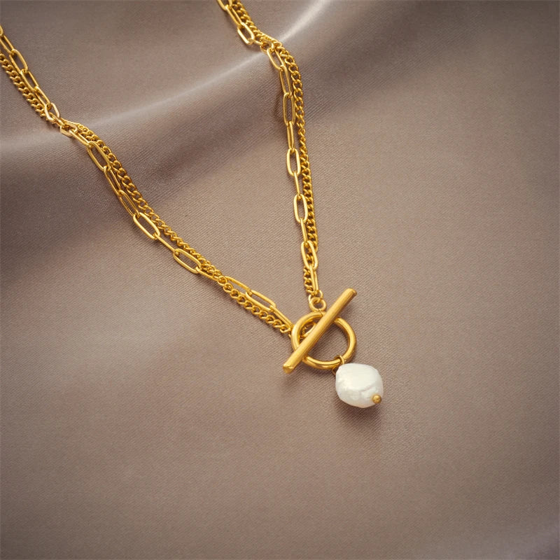 Celestia Shine – Large Pearl Pendant Necklace