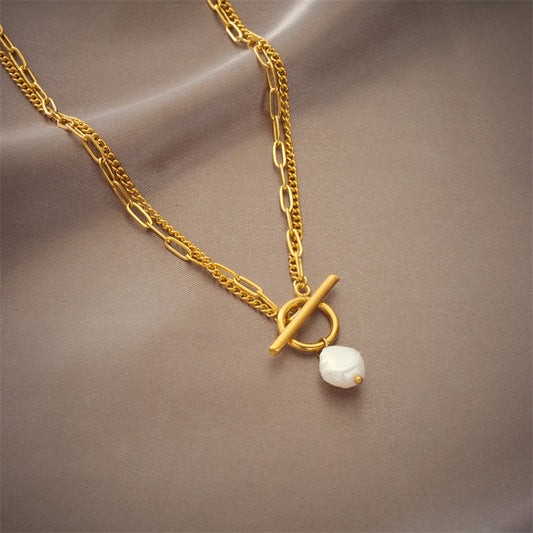 Celestia Shine – Large Pearl Pendant Necklace