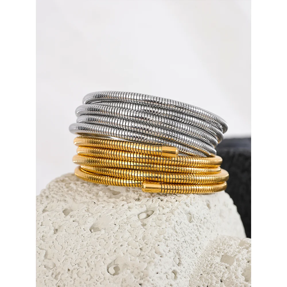 Arden Flex – Elastic Multi-Layer Steel Bracelet