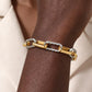 Twistora Luxe – Two-Tone Paperclip Link Bracelet