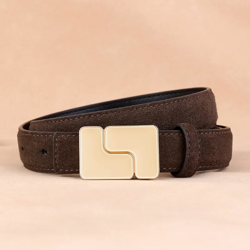 Isadora Belle – Suede Leather Waist Belt
