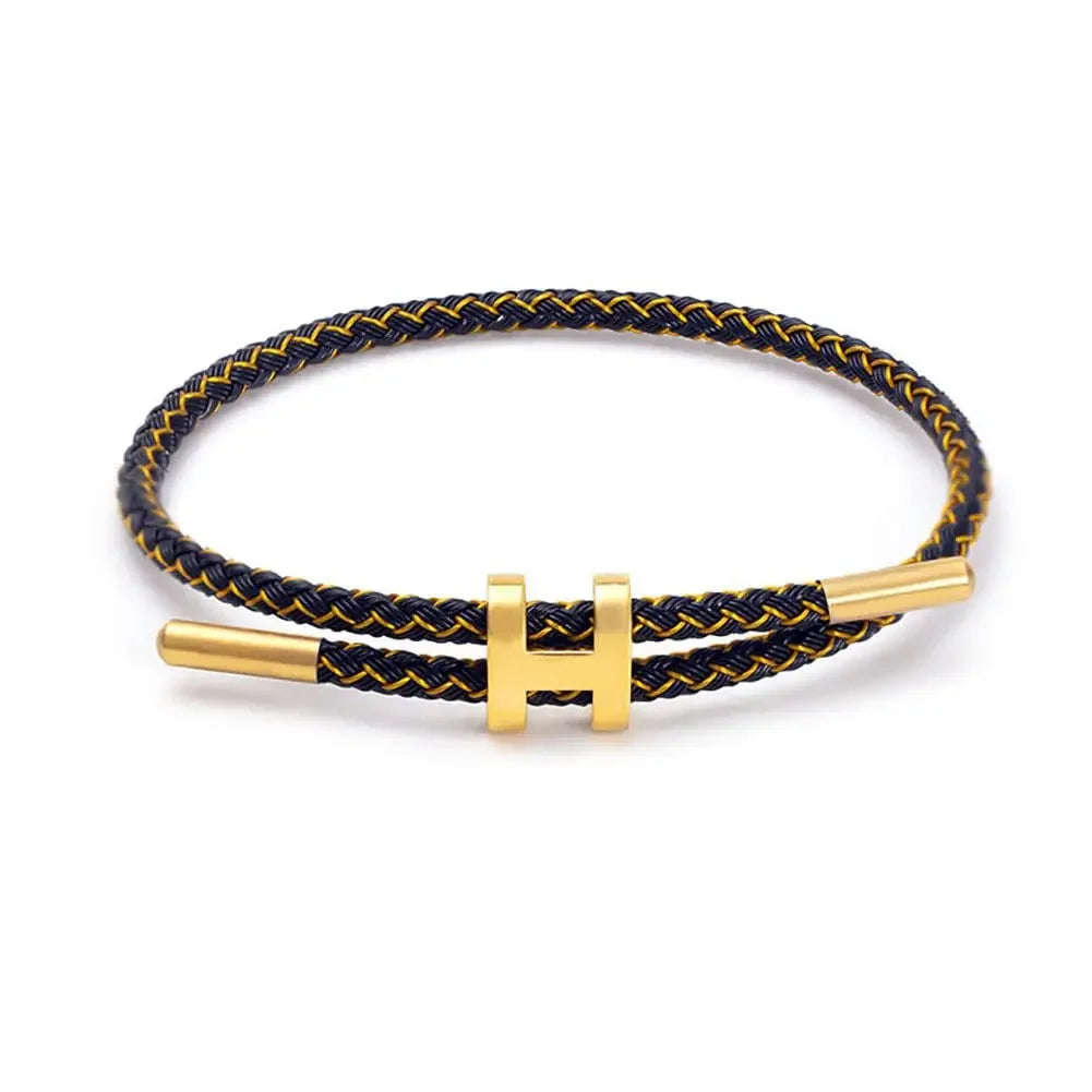 Premium H-Buckle Rope Chain Bracelet