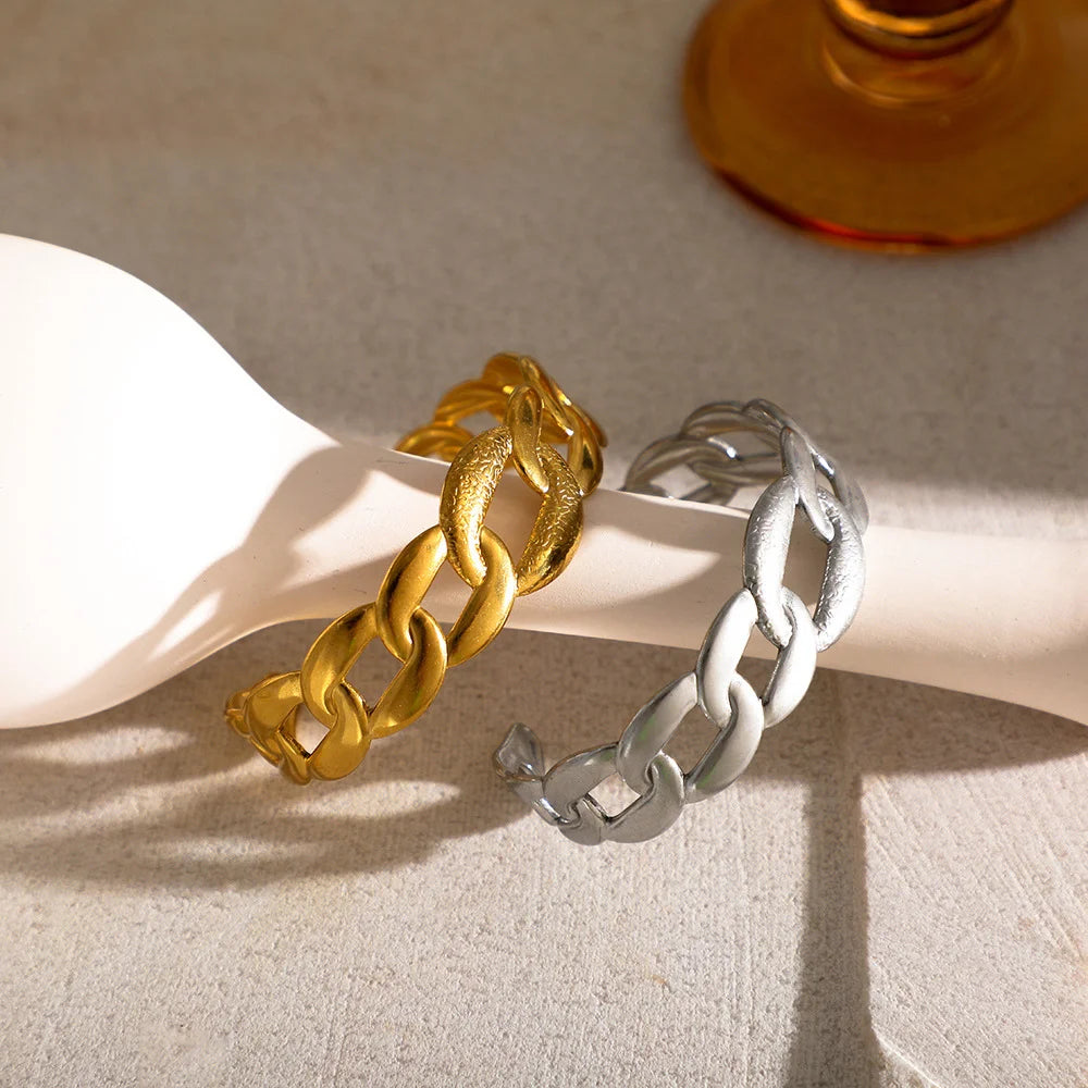 Aurielle Link – Gold Plated Chain Bracelet