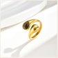 Tigressa Drop – 18K Gold Tiger Eye Statement Ring