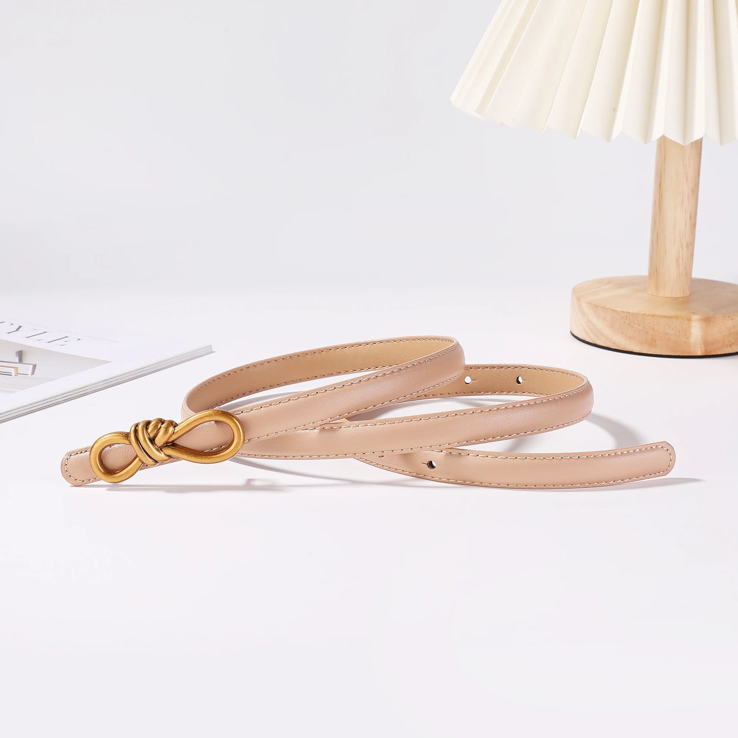 Amara Luxe – Thin Corset-Style Leather Belt