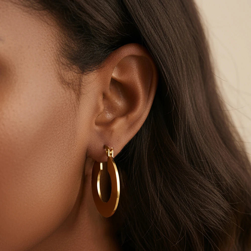 Cirvella – Geometric Round Minimalist Earrings