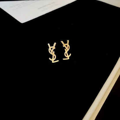 Althea Chic – Minimalist Letter Earrings