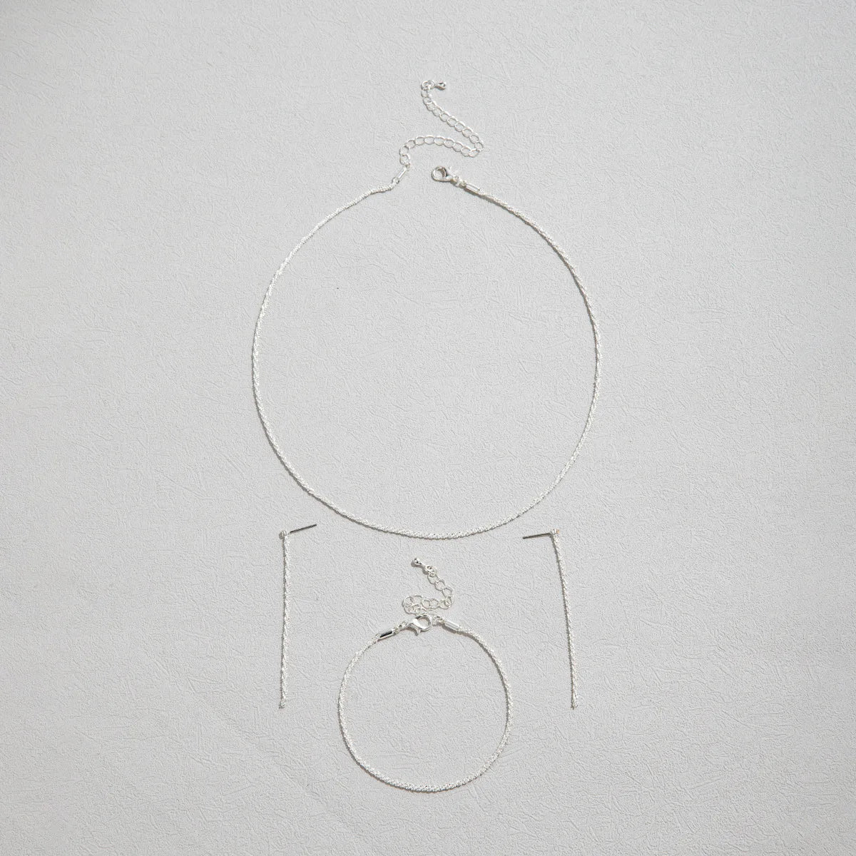 Celeste Shine – Silver Plated Necklace & Bracelet Set