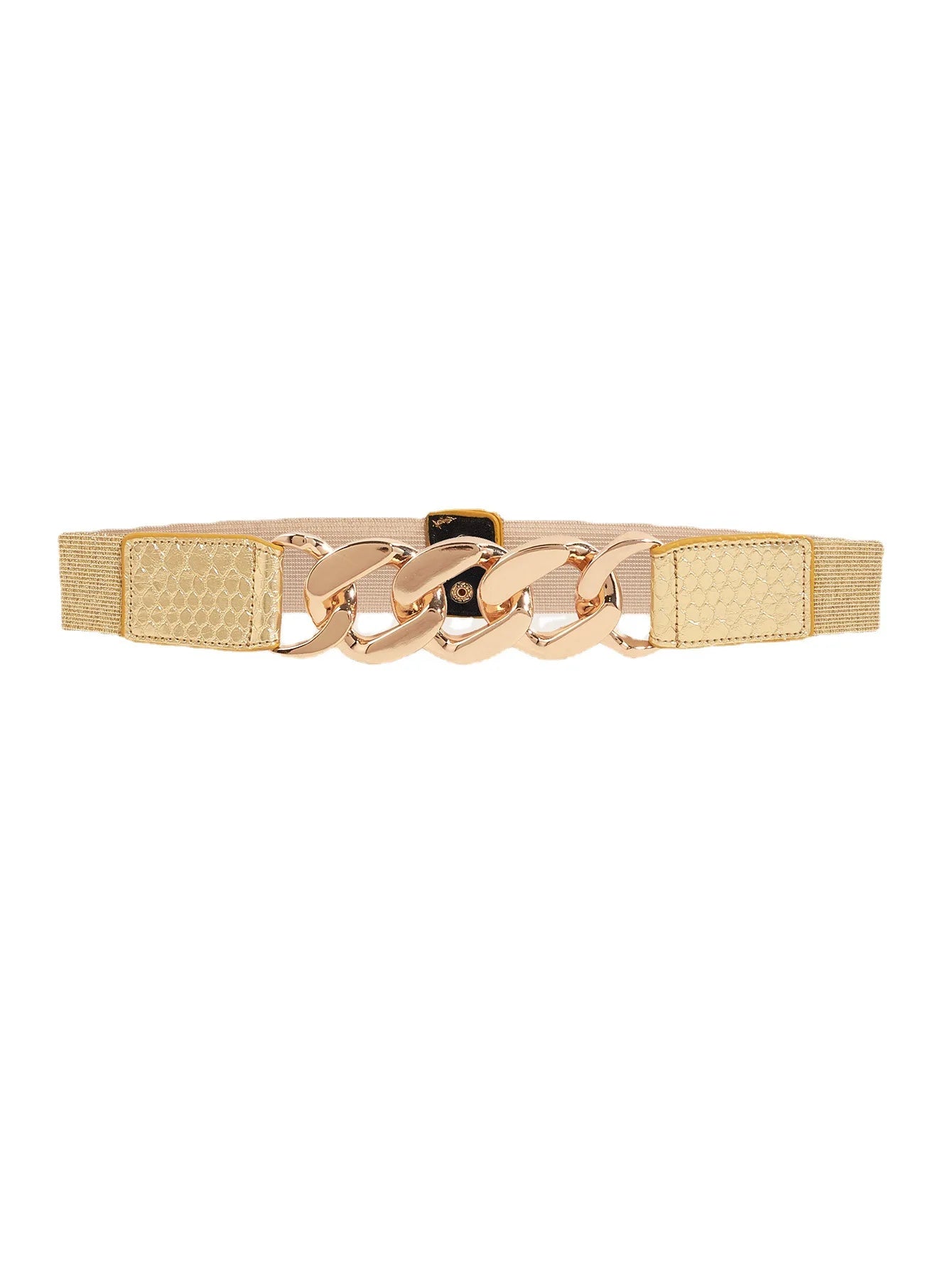 Isolde Radiance – Elastic Gold Chain Waist Belt