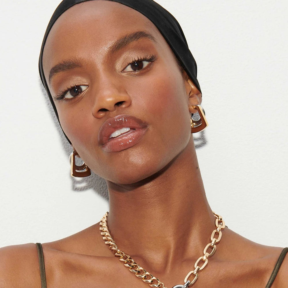 Aurivelle Duo – Mixed Gold & Silver Hoop Earrings