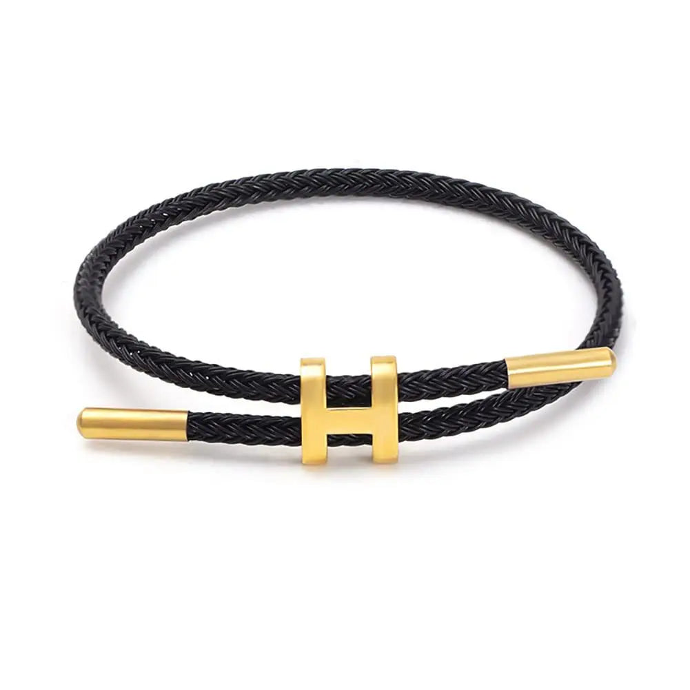 Premium H-Buckle Rope Chain Bracelet