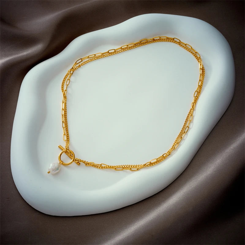 Celestia Shine – Large Pearl Pendant Necklace