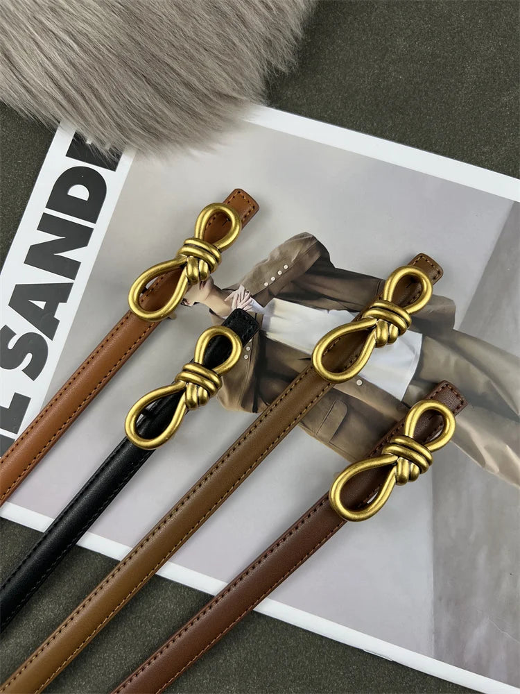 Amara Luxe – Thin Corset-Style Leather Belt