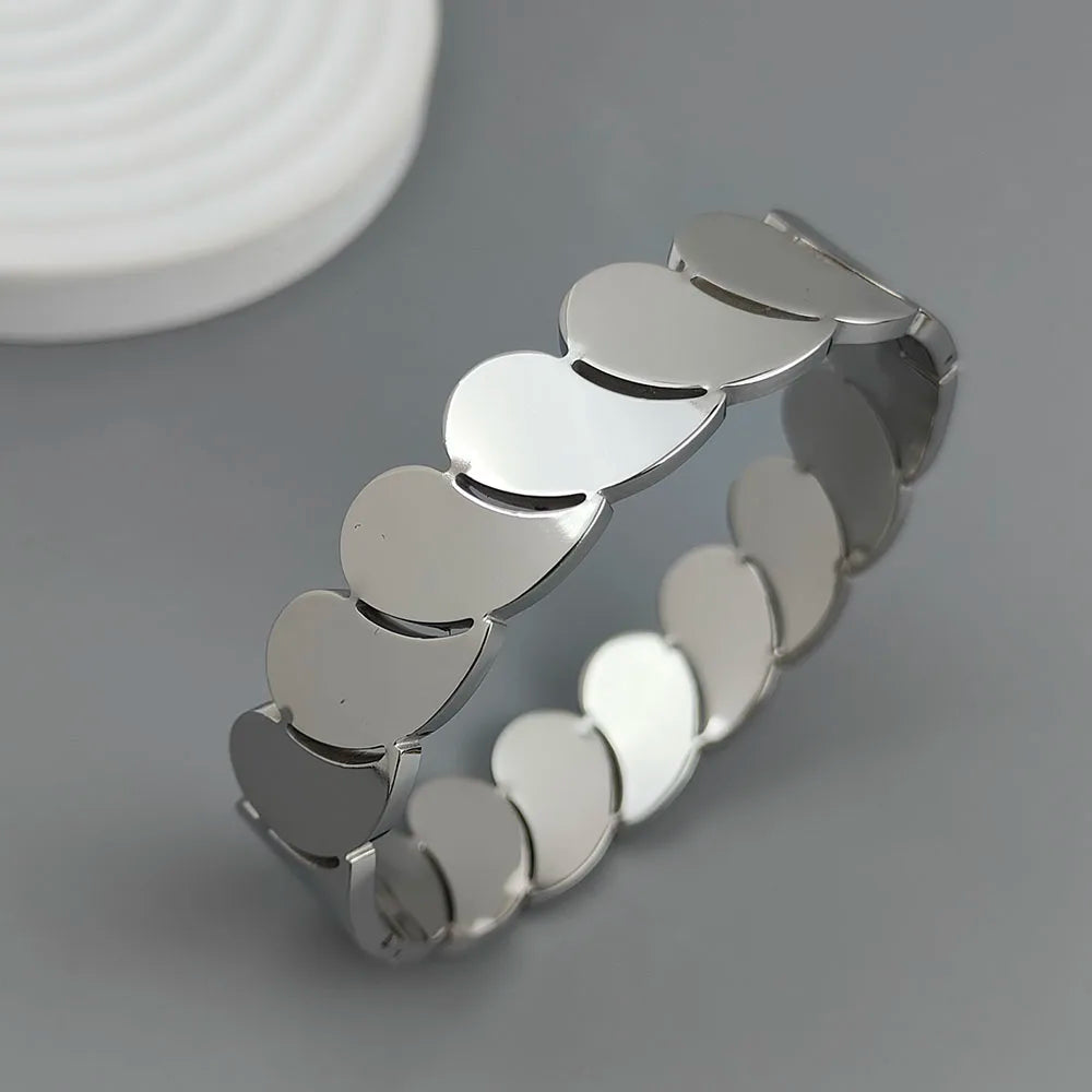 Serena Cascade - Elegant Steel Bracelet