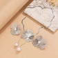 Aurielle Petal Glow – Women’s Pearl Pendant Choker & Earrings